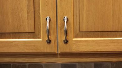 Handles of kitchen doors